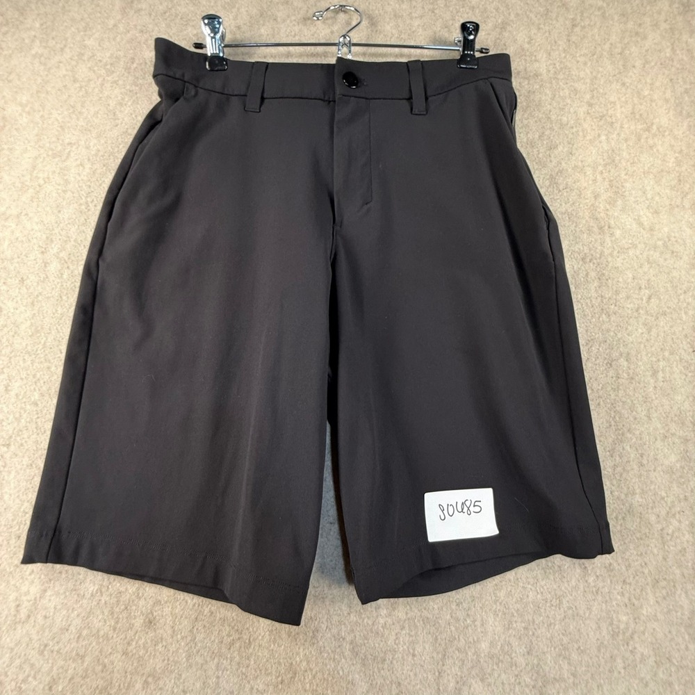 Lululemon Commission Shorts 9 Mens 28 Black Golf Casual Technical Pockets